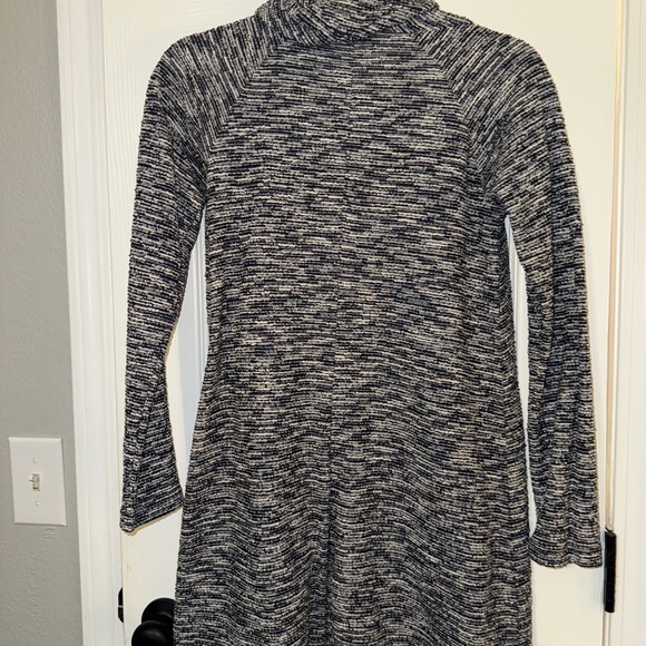 Women's Knit Long Sleeve Turtleneck Dress - Picture 5 of 5